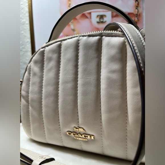 Serena Satchel With Linear Quilting NWOT - Picture 5 of 12